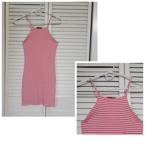 SOPRANO Cotton Blend Stripe Dress, Size XS